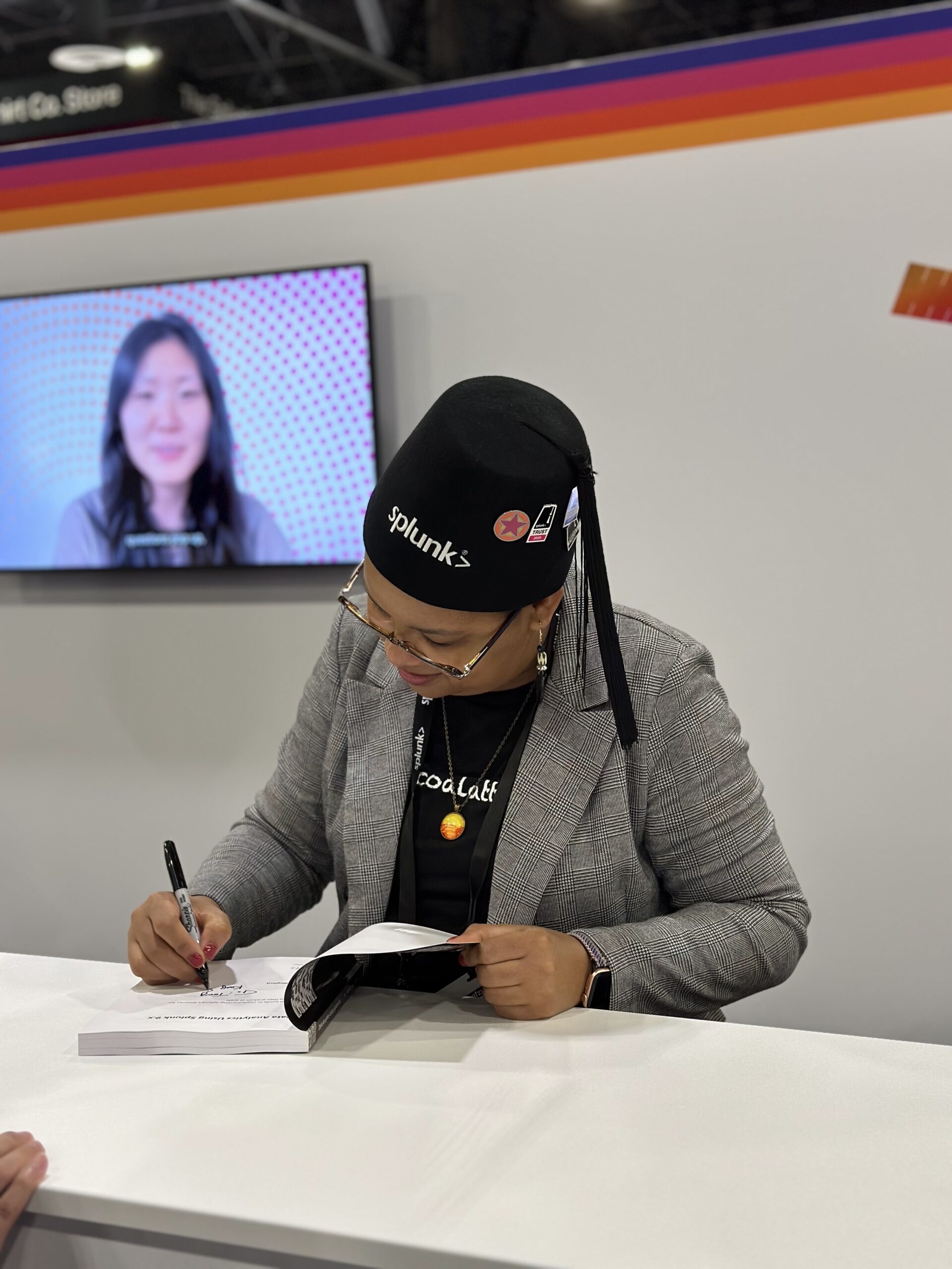 Nadine Shillingford, Ph.D. Splunk book signing