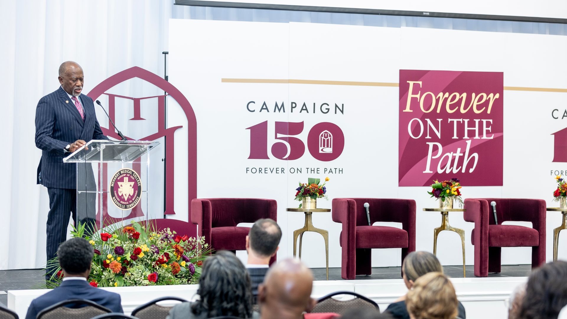 President Hildreth, Campaign 150 Launch