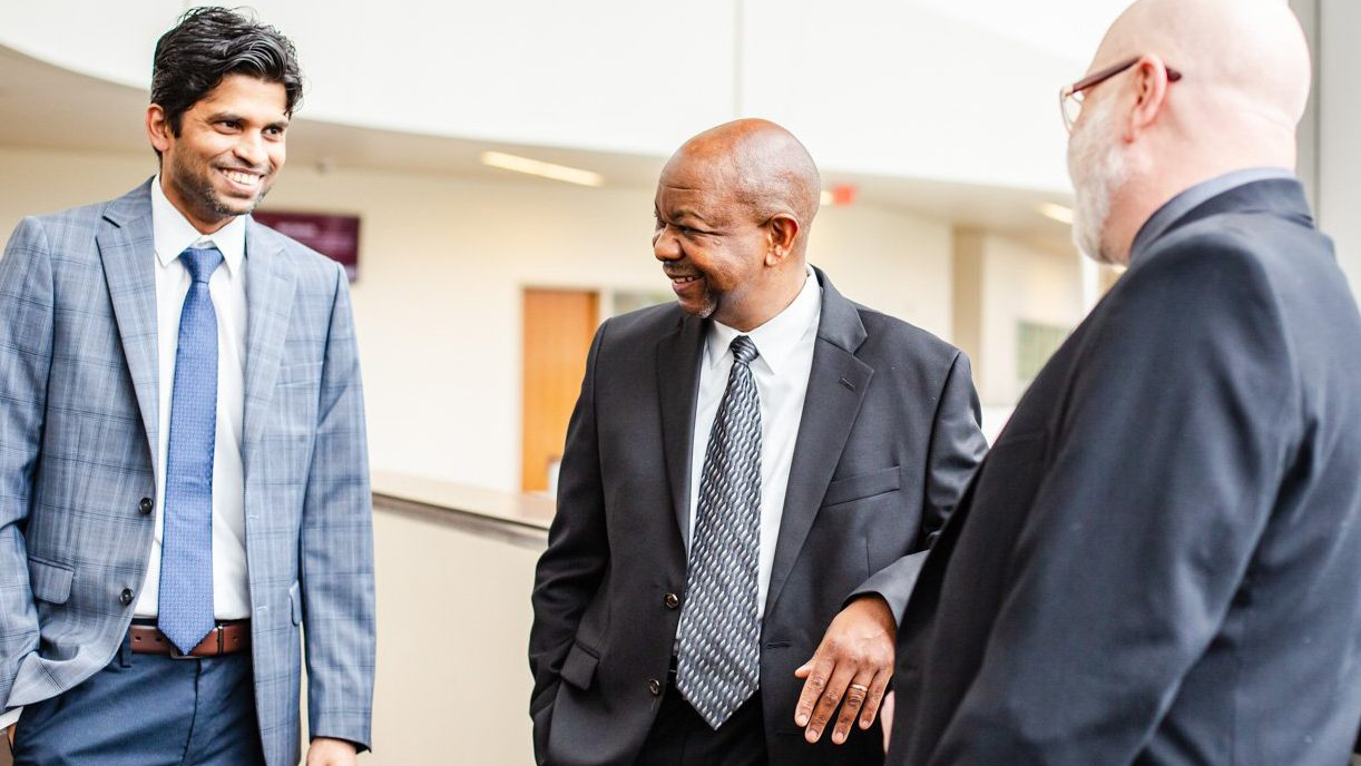 Dean Mhlanga and faculty