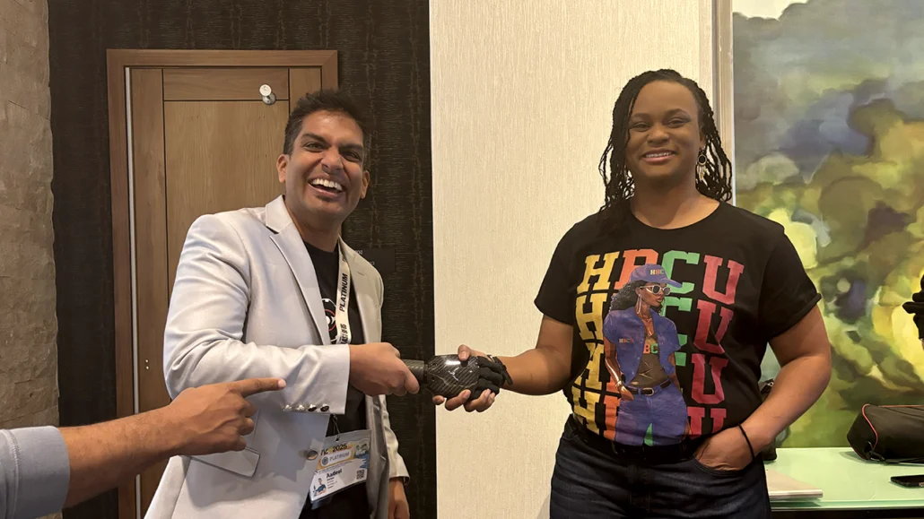Student Loni Taylor at Conference