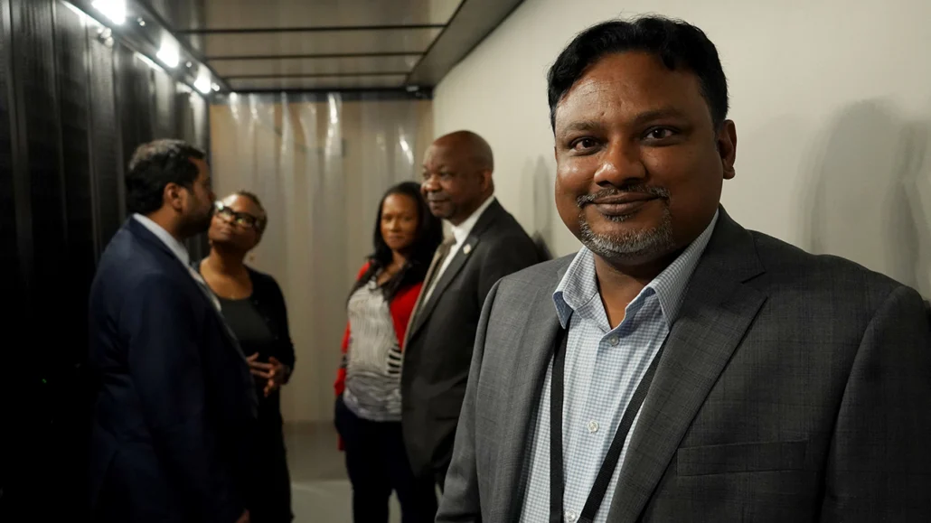 Ashutosh Singhal, EDA CDO, in CORTEX datacenter room
